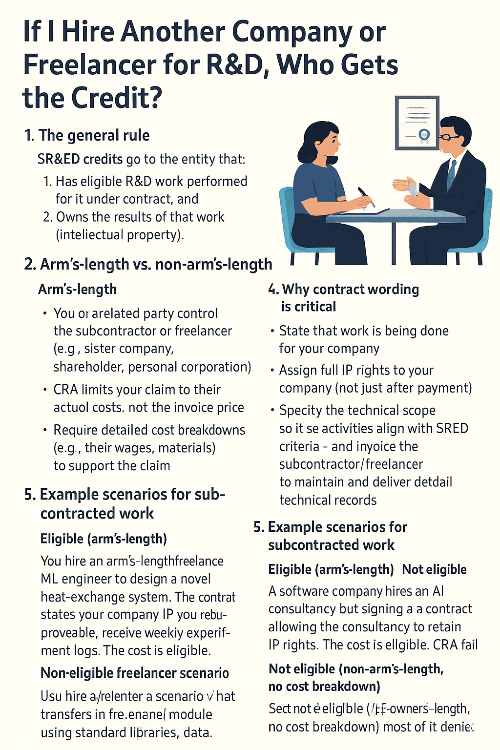 If I Hire Another Company or Freelancer for R&D, Who Gets the Credit?